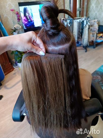 Голливудское наращивание волос, на кольца,колосок