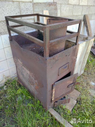 Печь для бани с баком бу