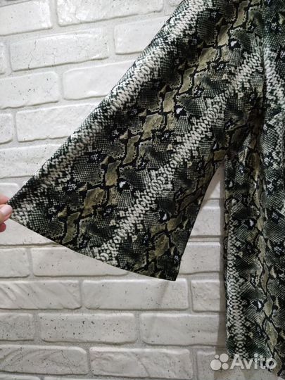 Кофта женская с принтом (бархат) 52-54