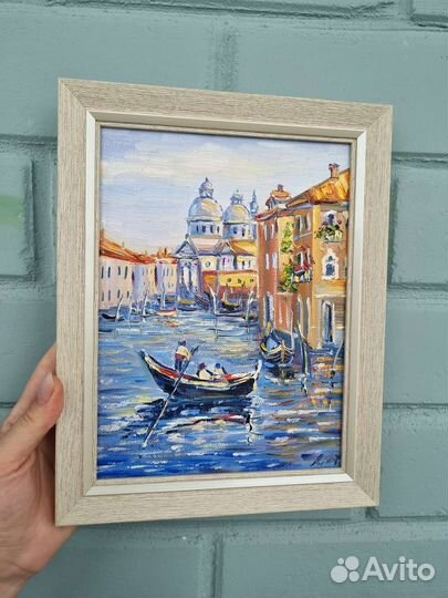 Картина маслом пейзаж Италия город Венеция