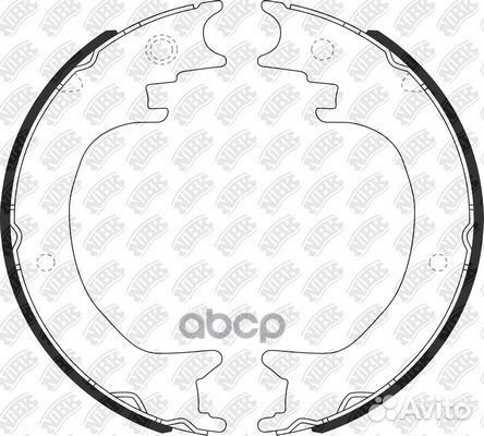 Колодки барабанные lexus RX 08-15 FN0651 NiBK
