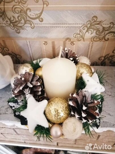 Новогодние подсвечники