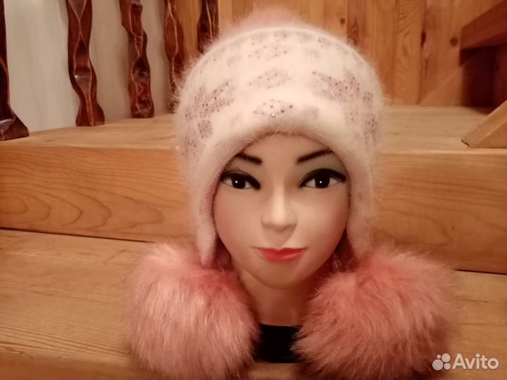 Шапка детская для девочки зимняя