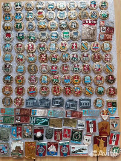 Значки города гербы СССР