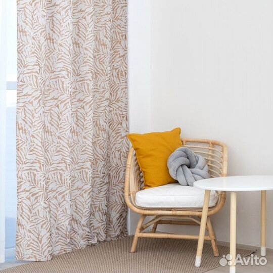 Штора портьерная Этель 'Элит' цвет бежевый, на што