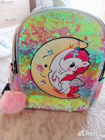 Детские сумочки и рюкзак пакетом