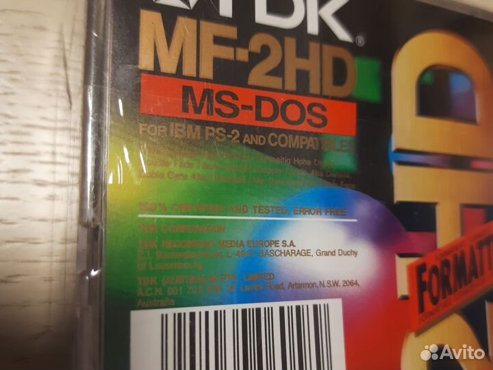 Дискеты TDK, MF-2HD MS-DOS, нов 10 шт