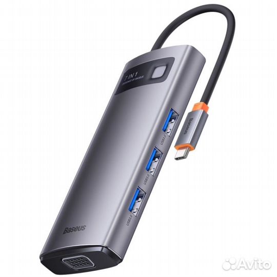 Хаб Baseus Metal Gleam Series 7-in-1