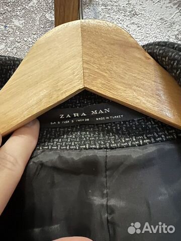 Пальто мужское zara s