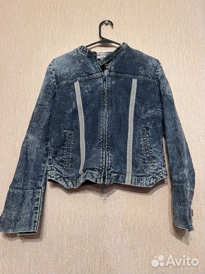 Джинсовая куртка косуха