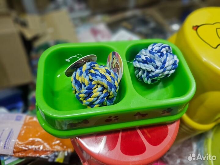 Мячик вязанный игрушка для собак