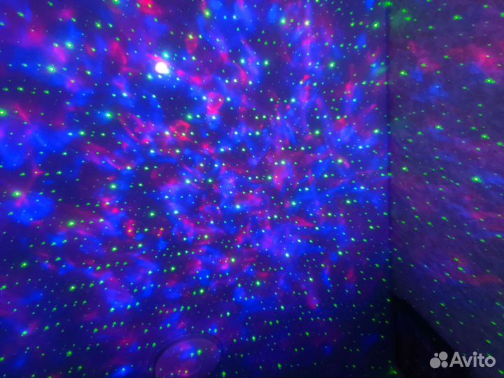 Ночник проектор звездного неба Блютуз колонка 2дин