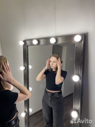 Зеркало ростовое с лампочками