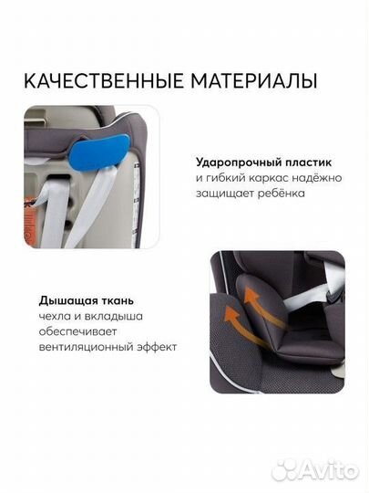 Детское автокресло happy baby unix isofix новое