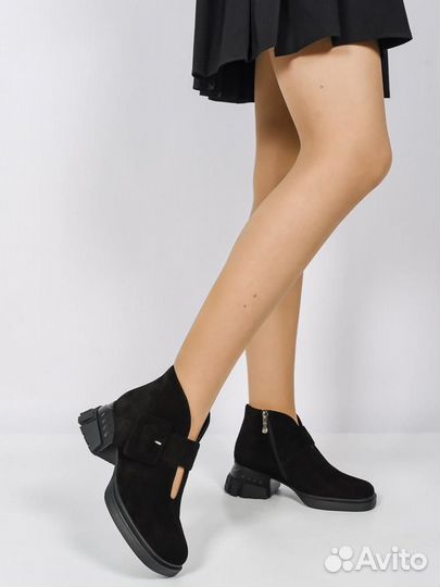 Ботинки женские натуральная замша