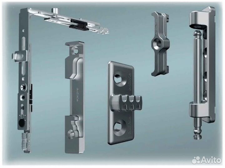 Ремонт окон, фурнитура Евро RAL3848