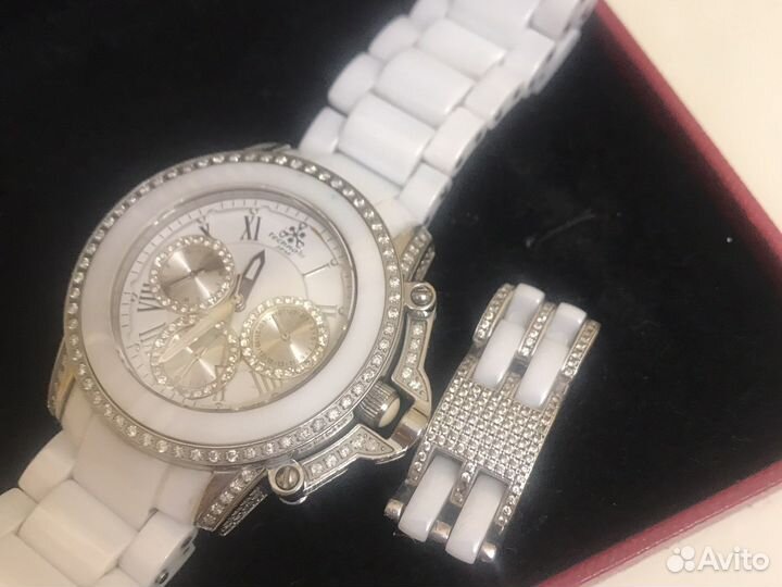 Часы и кольцо керамика брильянты