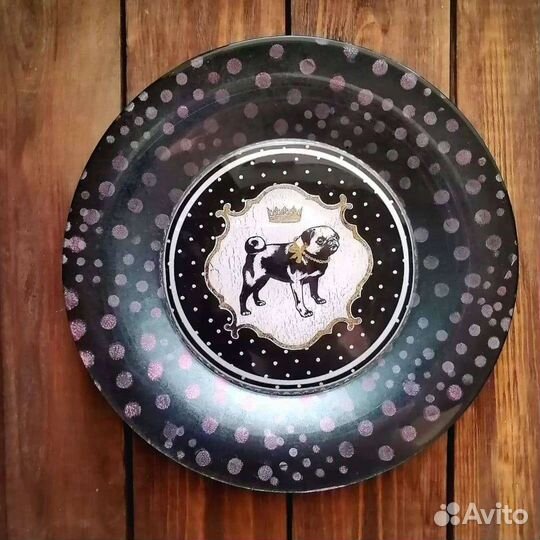 Тарелка декоративная настенная ручной работы