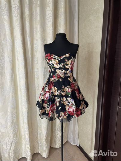 Вечернее платье мини xs