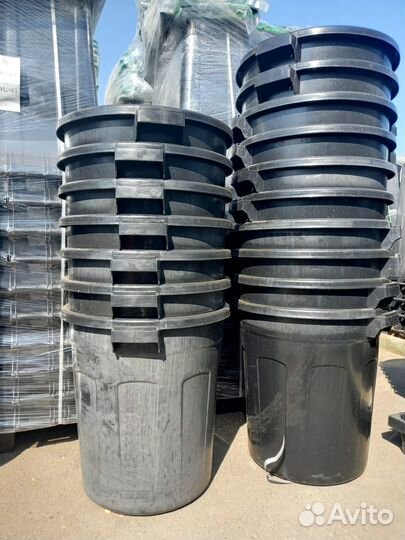 Бак для мусора 110 литров с герметичной крышкой