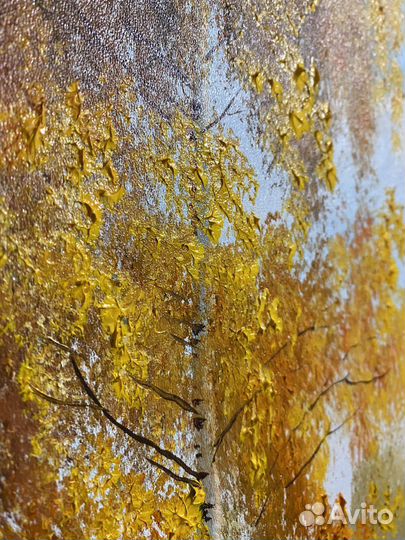 Картина акрил Осенний пейзаж