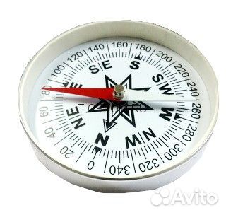 Компас магнитный с металлическим корпусом D 75 мм