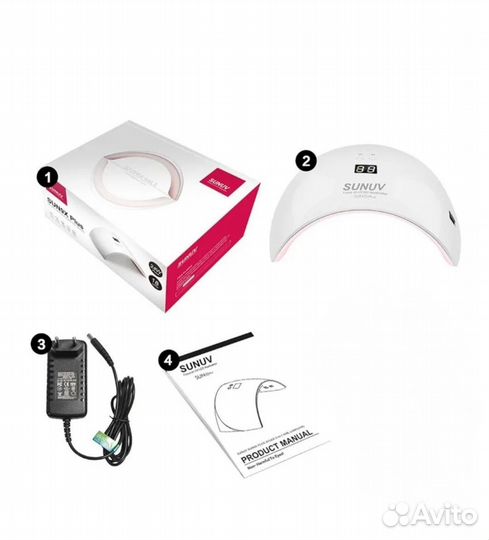 UV-LED лампа для маникюра и педикюра SUN9x Plus