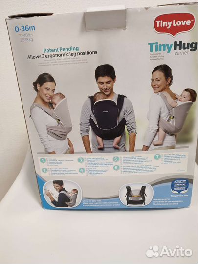 Рюкзак переноска кенгуру с 0 до 18 кг. Tiny Hug