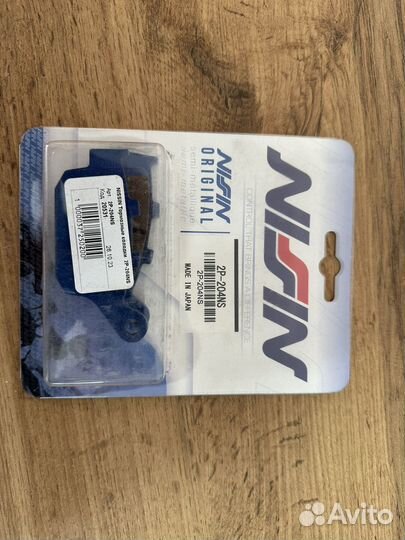 Задние мото колодки nissin