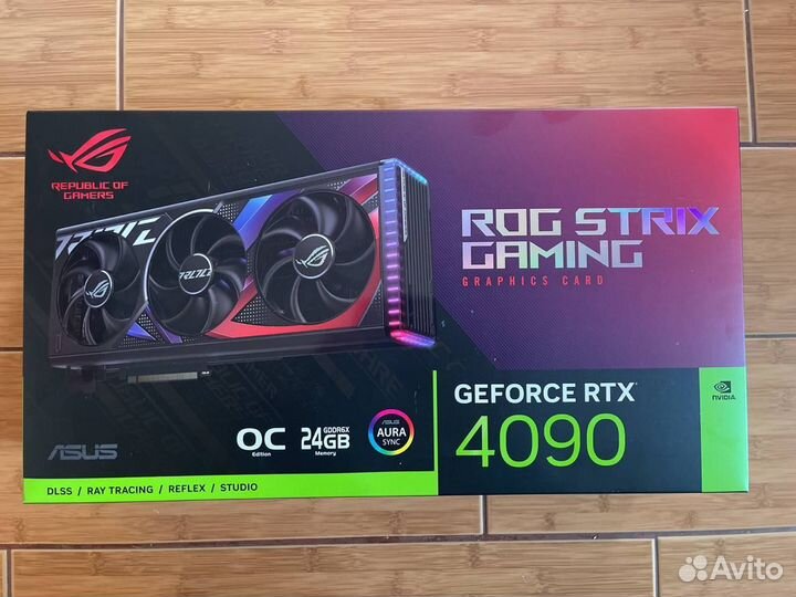 Видеокарта RTX 4090 asus ROG strix OC ростест