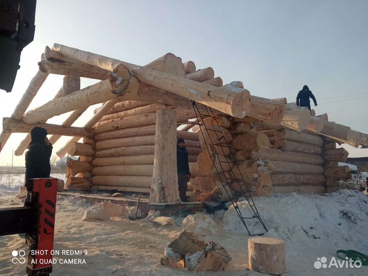 Срубы бани дома канадская рубка