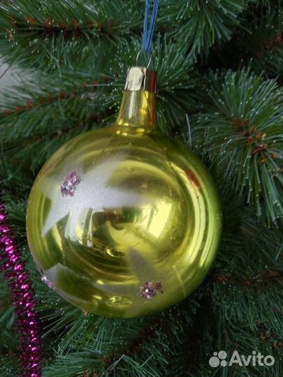 Шары новогодние, стекло, СССР