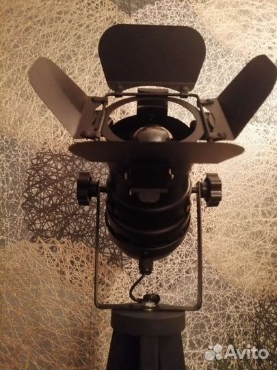 Торшер с лампой прожектор в стиле лофт