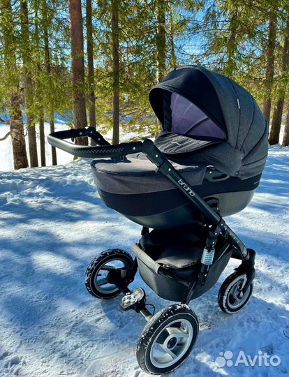 Коляска 3 в 1 Riko Bruno 01 цвет серый графит