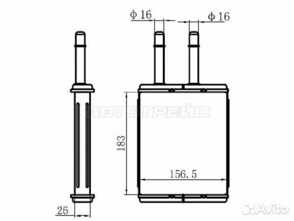 Радиатор отопителя салона