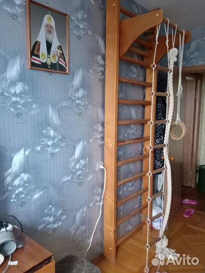 Детская шведская стенка бу деревянная