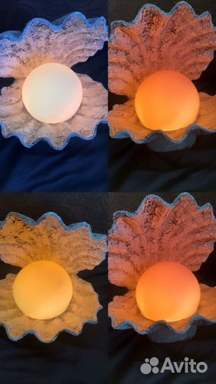 Декоративный светильник Ракушка с жемчужиной