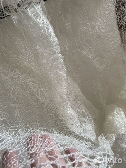 Оренбургский пуховый платок палантин новый