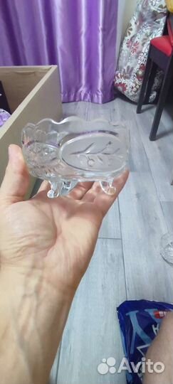 Ваза хрустальная для конфет