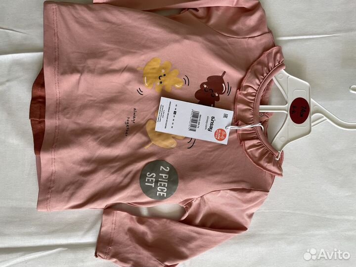 Пакет новой одежды на девочку 6-9 месяце