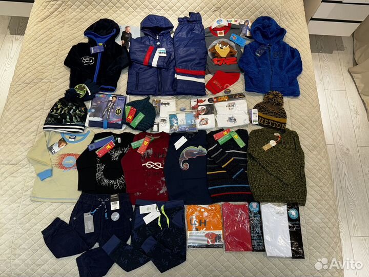 Пакет новых вещей на мальчика от года