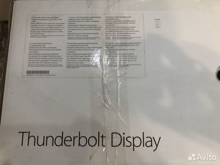Монитор Apple thunderbolt display 27