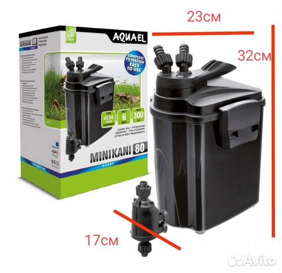Фильтр внешний aquael mini kani 80