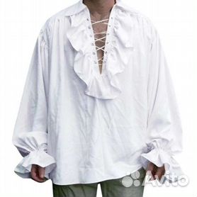 Белая пиратская рубаха