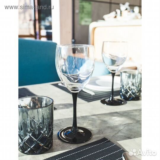 Набор бокалов для вина «Домино», 350 мл, 6 шт