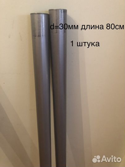 Штанги Трубки хромированные от вешала