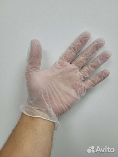 Перчатки виниловые