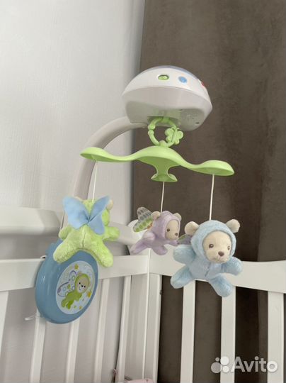 Мобиль с проектором, белым шумом fisher price