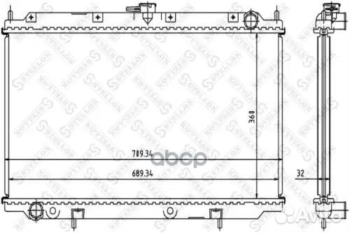 Радиатор системы охлаждения Nissan Primera 2.0TD