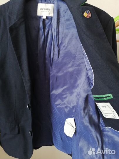 Пиджак на мальчика темно-синий